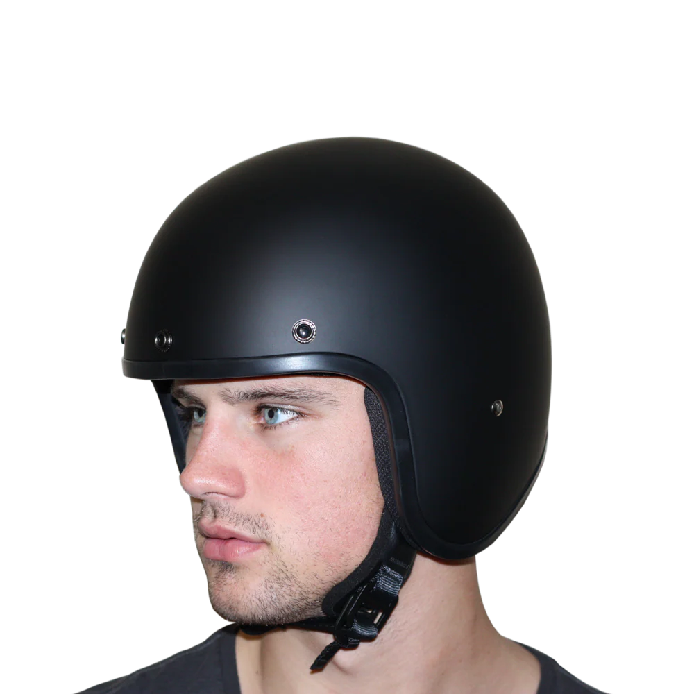 DOT Approved Daytona Cruiser Open Face Motorcycle Helmet - Men, Women & Youth - With Visor & Graphics - W/ Daytona 30th - Image 8