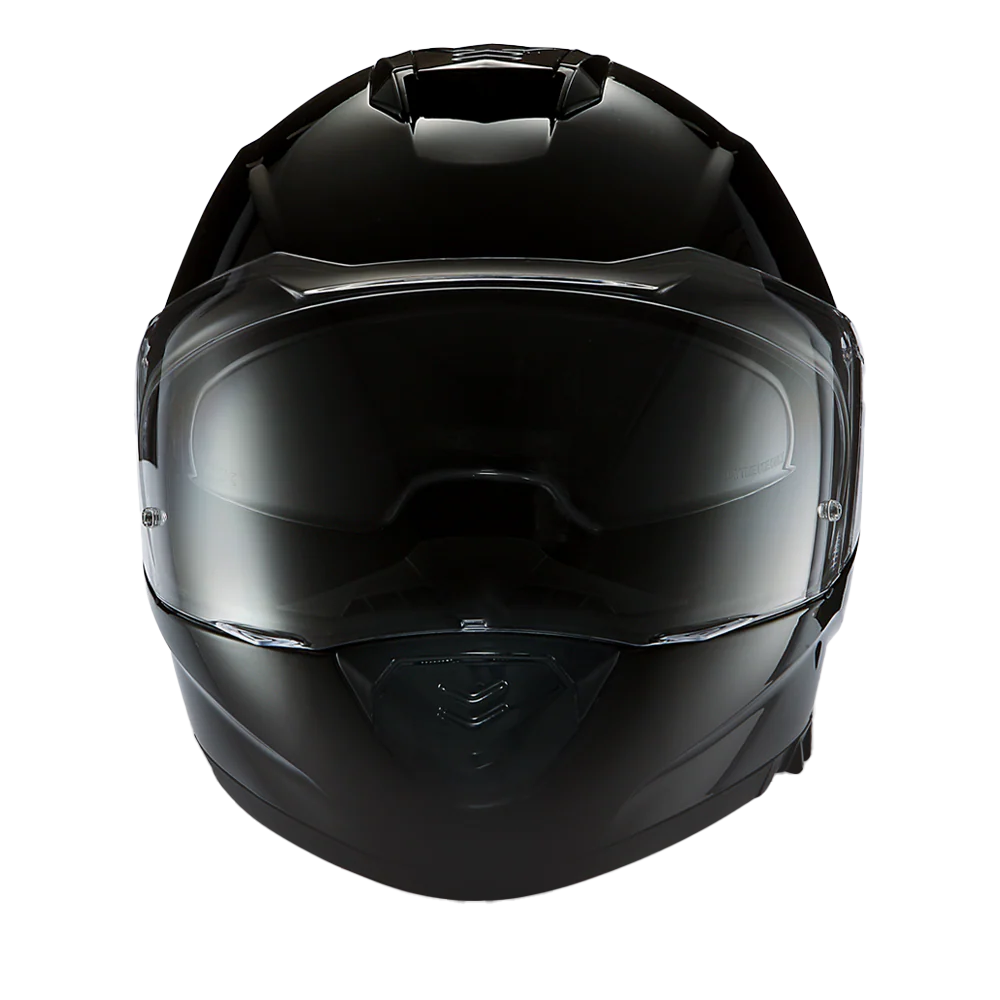 Daytona Detour Full Face Motorcycle Helmet - DOT Certified, Dual Visor, Street Bike Helmet, Men/Women/Youth - Hi-Gloss Black - Image 4