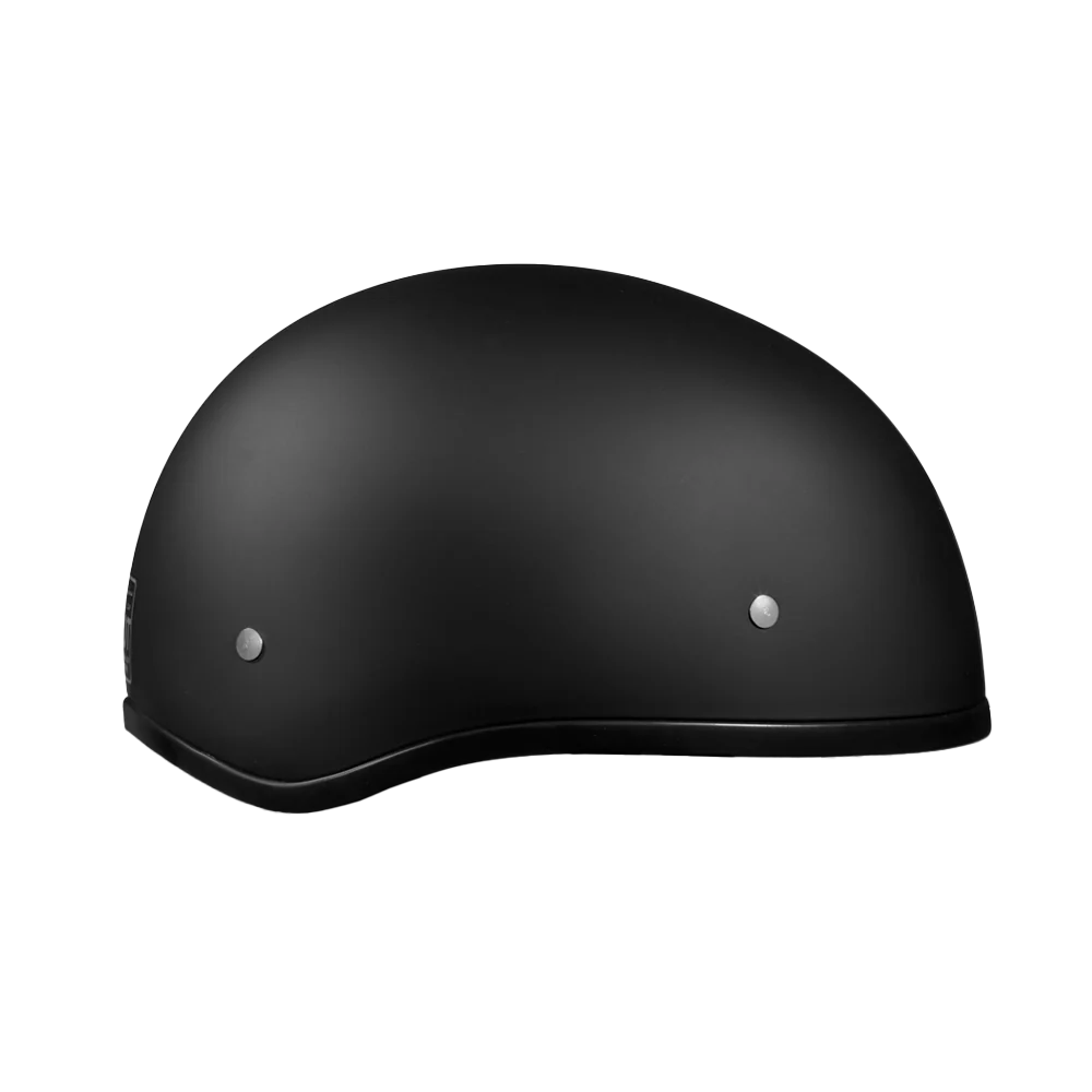 DOT Approved Daytona Skull Cap Half Shell Motorcycle Helmet - Beanie Style for Motorcycles, Cruisers, Scooters, and Mopeds W/O Visor- Dull Black - Image 4
