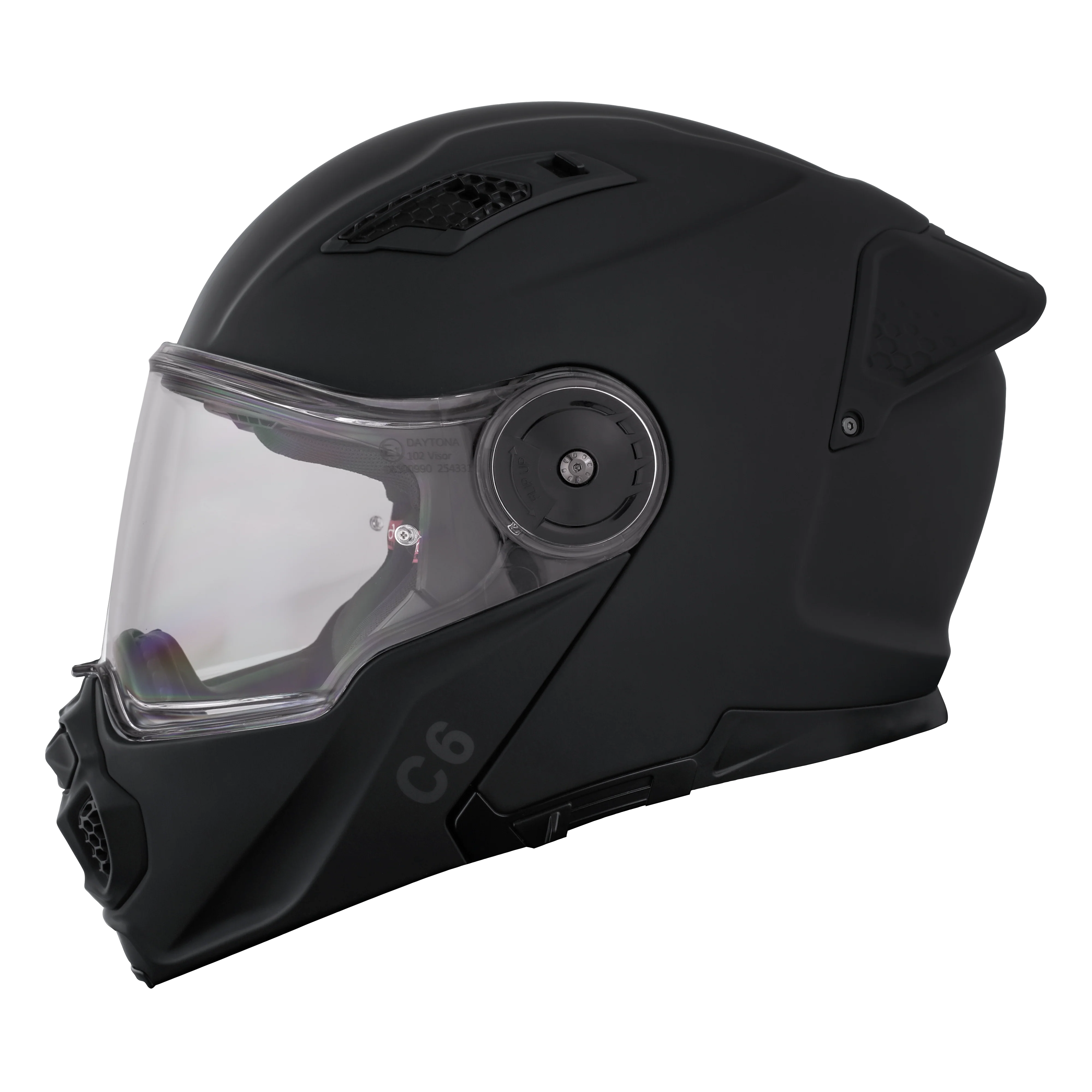 D.O.T. & ECE Daytona C6- Dull Black - Image 3