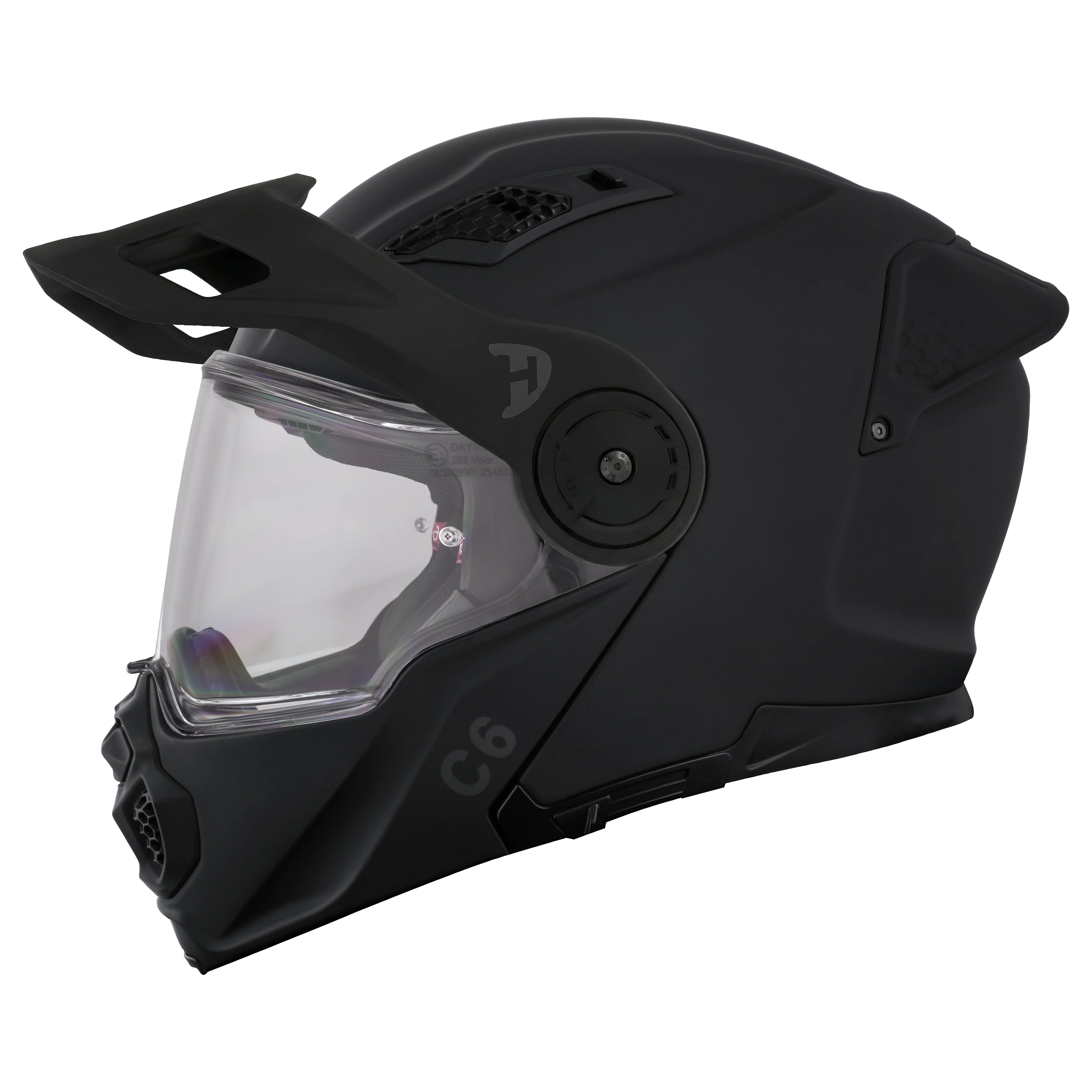 D.O.T. & ECE Daytona C6- Dull Black - Image 8