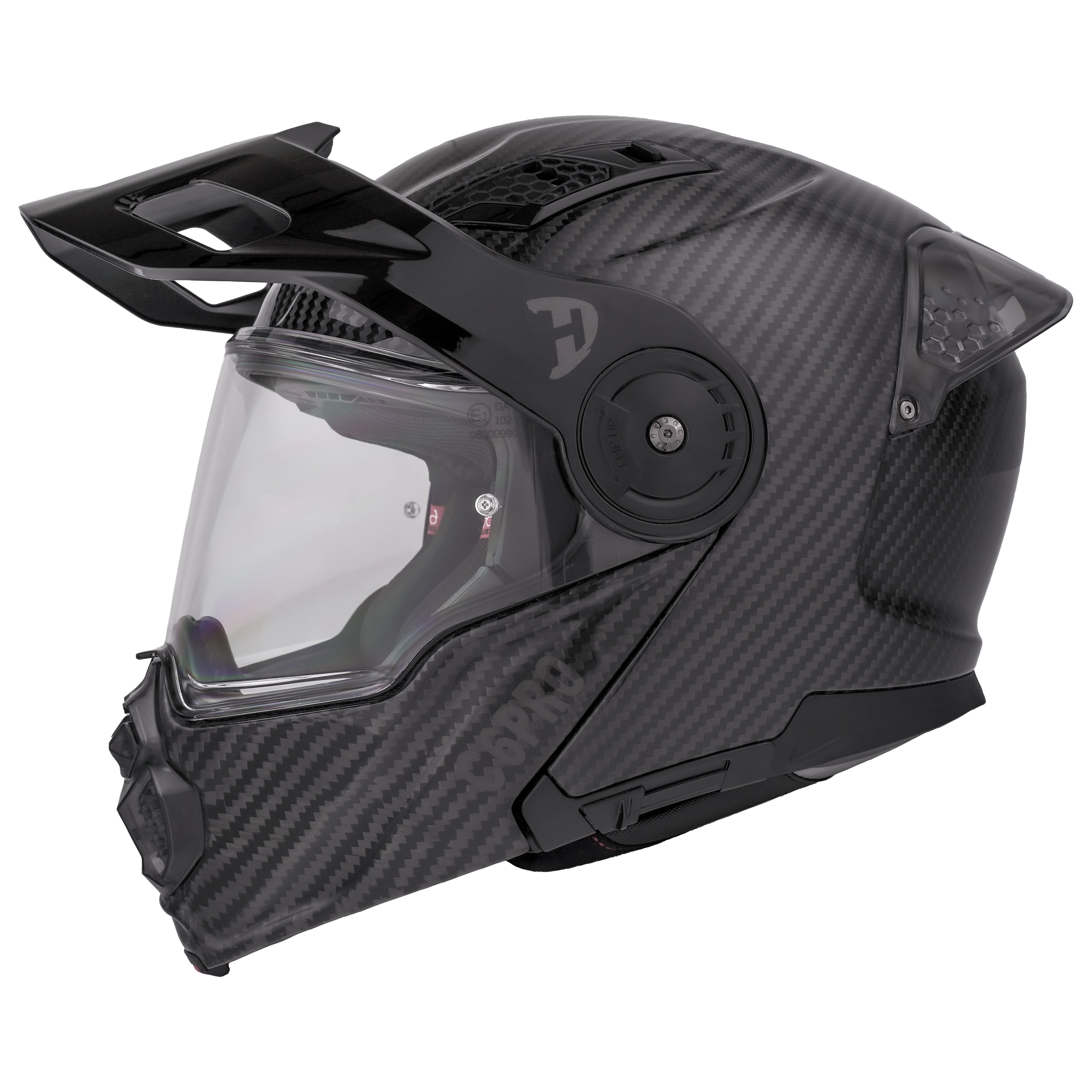 D.O.T. & ECE Daytona C6 PRO- Grey Carbon Fiber - Image 8