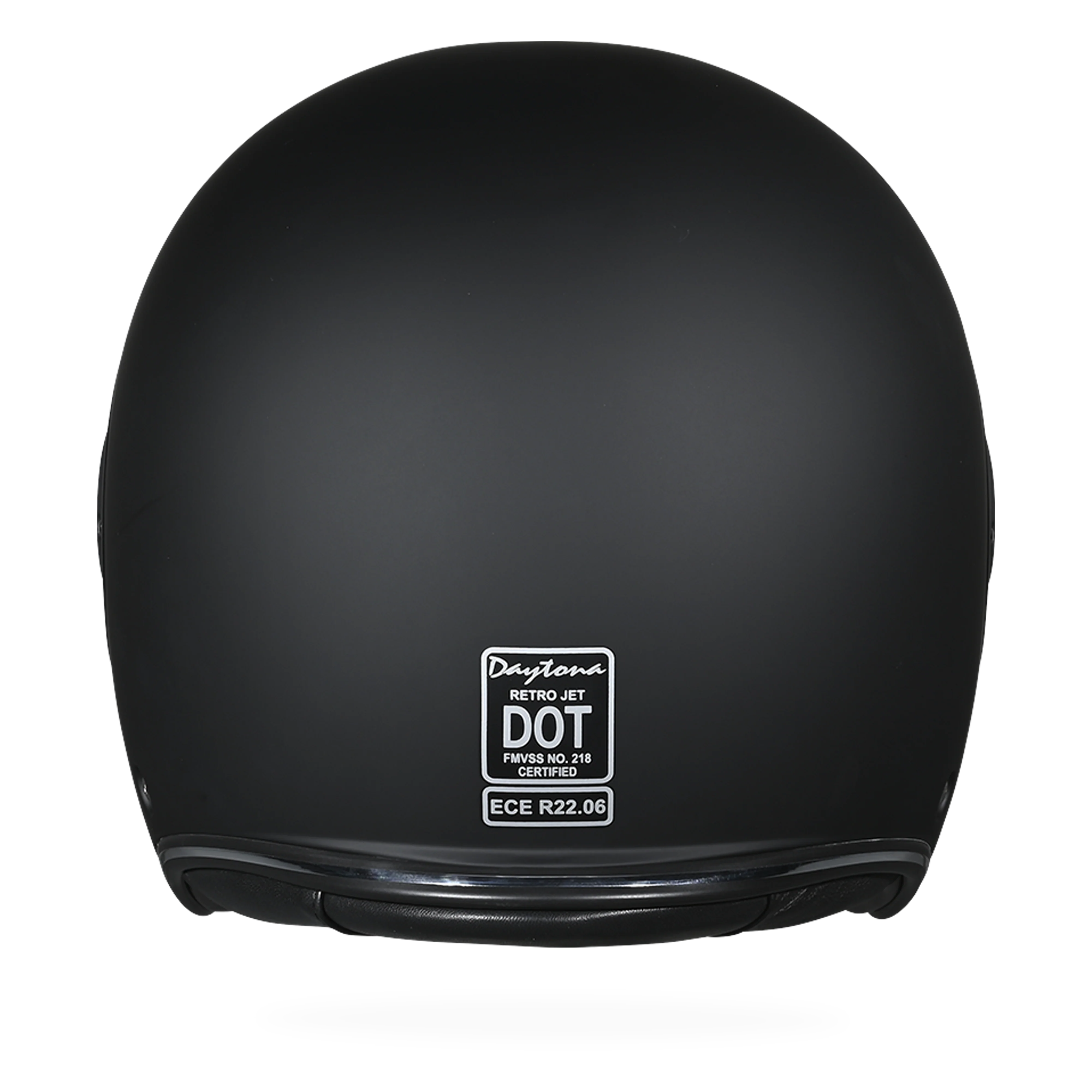 D.O.T. & ECE Daytona Retro Jet- Dull Black - Image 3