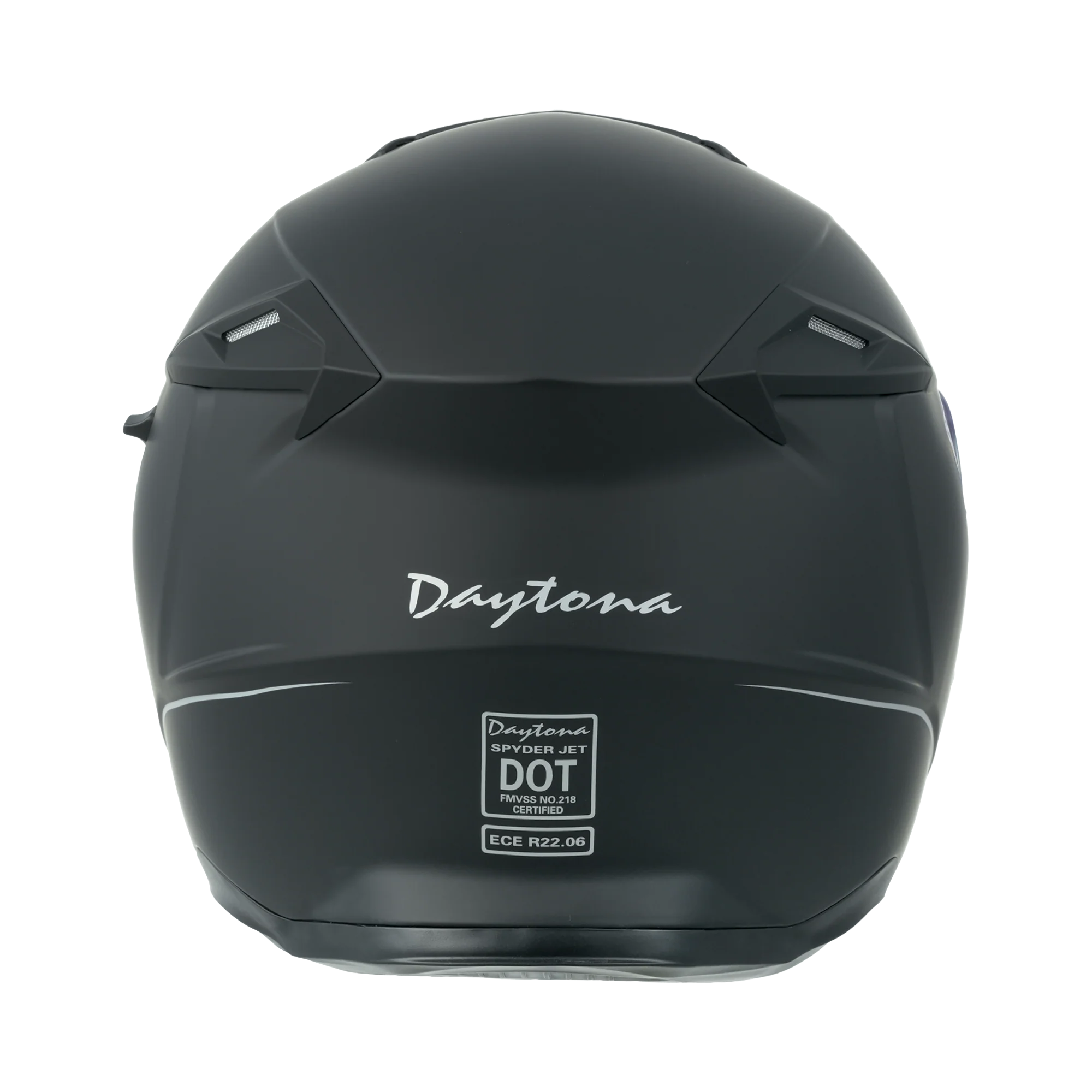 D.O.T. & ECE Daytona Spyder Jet- Dull Black - Image 3