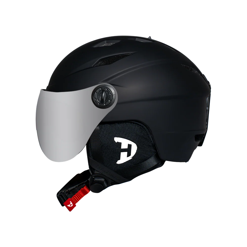 Daytona Carver Ski Helmet - Adjustable Ski Helmet for Men, Women & Youth - Dull Black with Anti-Fog Visor - Image 3