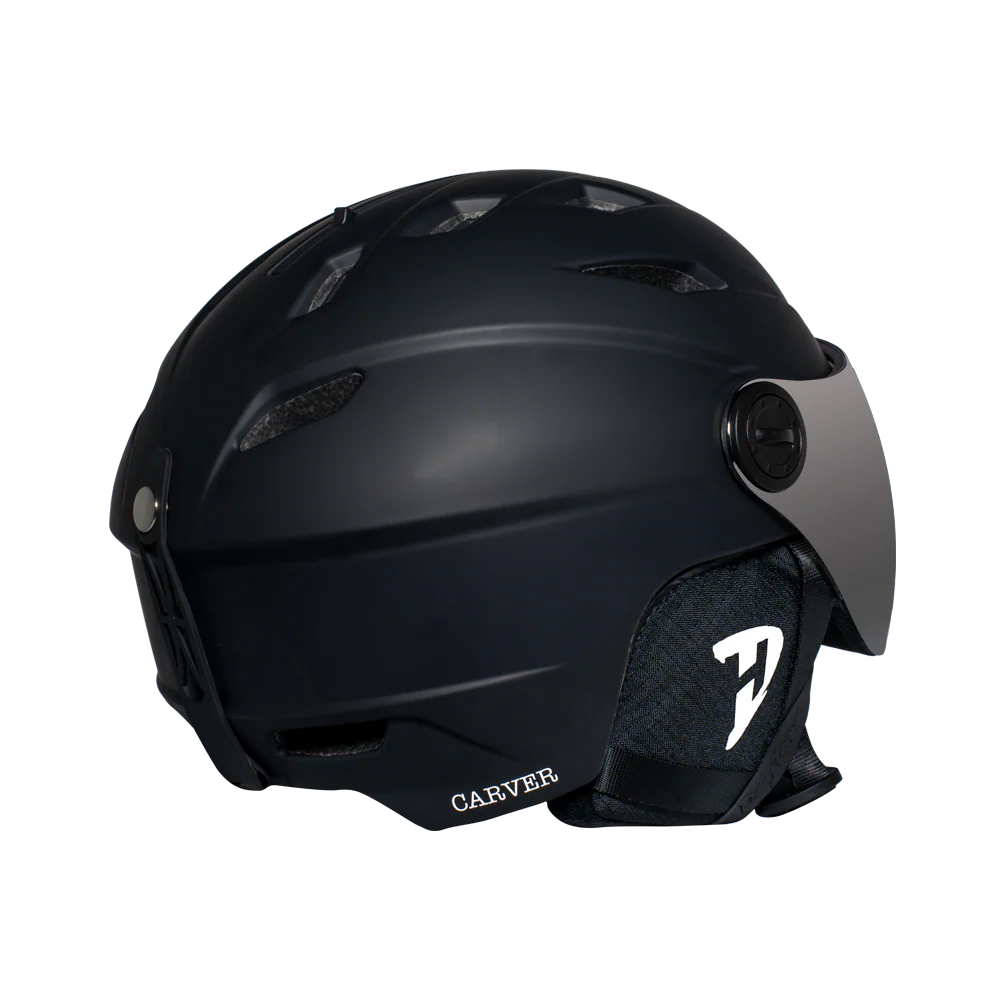 Daytona Carver Ski Helmet - Adjustable Ski Helmet for Men, Women & Youth - Dull Black with Anti-Fog Visor - Image 4
