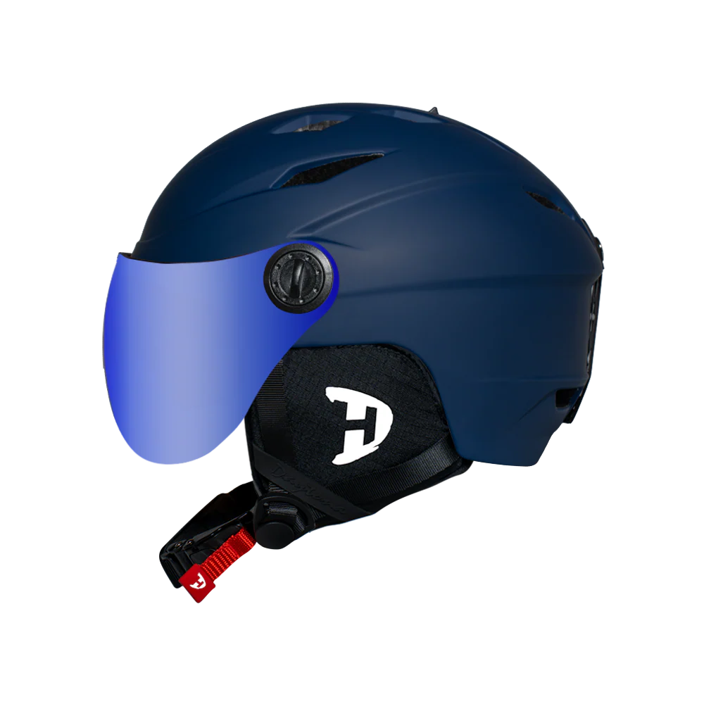 Daytona Carver Ski Helmet - Adjustable Ski Helmet for Men, Women & Youth - Dull Blue with Anti-Fog Visor - Image 13