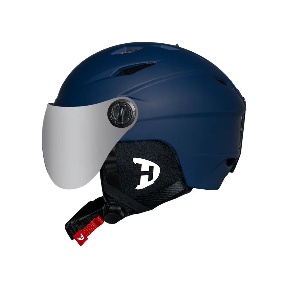 Daytona Carver Ski Helmet - Adjustable Ski Helmet for Men, Women & Youth - Dull Blue with Anti-Fog Visor - Image 3