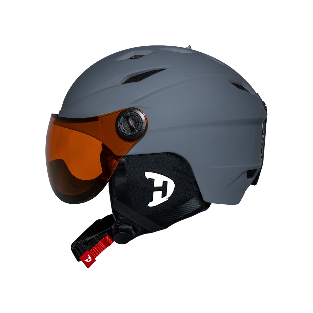 Daytona Carver Ski Helmet - Adjustable Helmet for Men, Women & Youth - Dull Grey with Anti-Fog Visor - Image 12