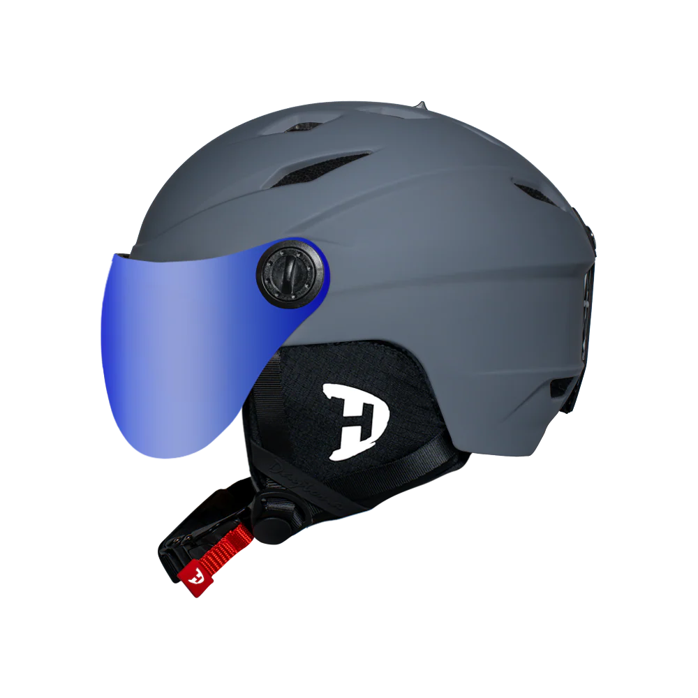 Daytona Carver Ski Helmet - Adjustable Helmet for Men, Women & Youth - Dull Grey with Anti-Fog Visor - Image 13